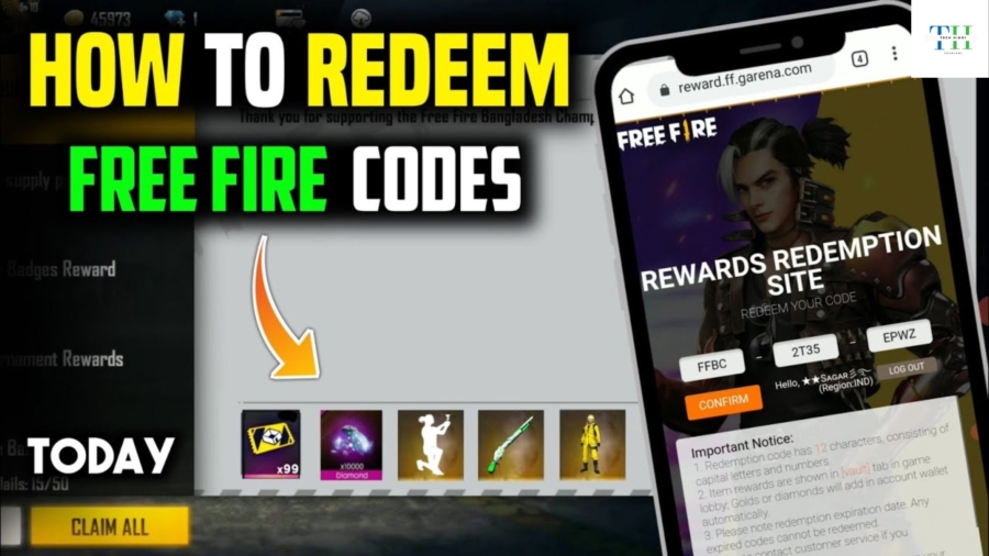 Free Fire Redeem Codes